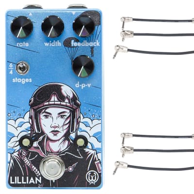Walrus Audio Lillian Analog Phaser + 2x Gator Patch Cable 3 Pack image 1