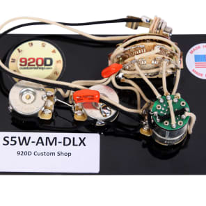 920D Custom S5W-AM-DLX American Deluxe Strat Style Wiring Harness w/ S1 Volume Control and 5-Way Superswitch image 1