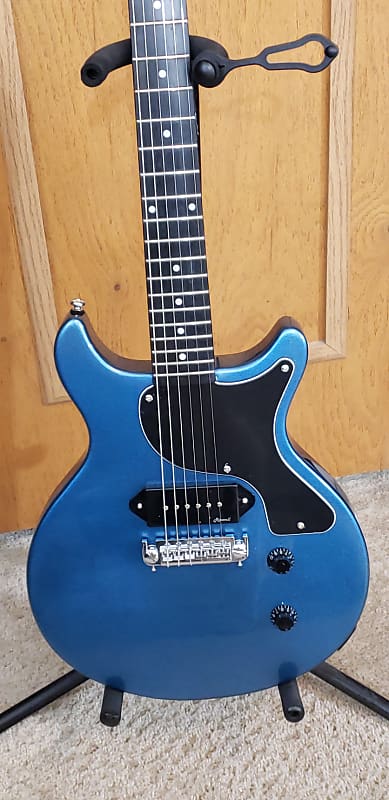 Harley Benton DC Junior LTD Pelham Blue | Reverb