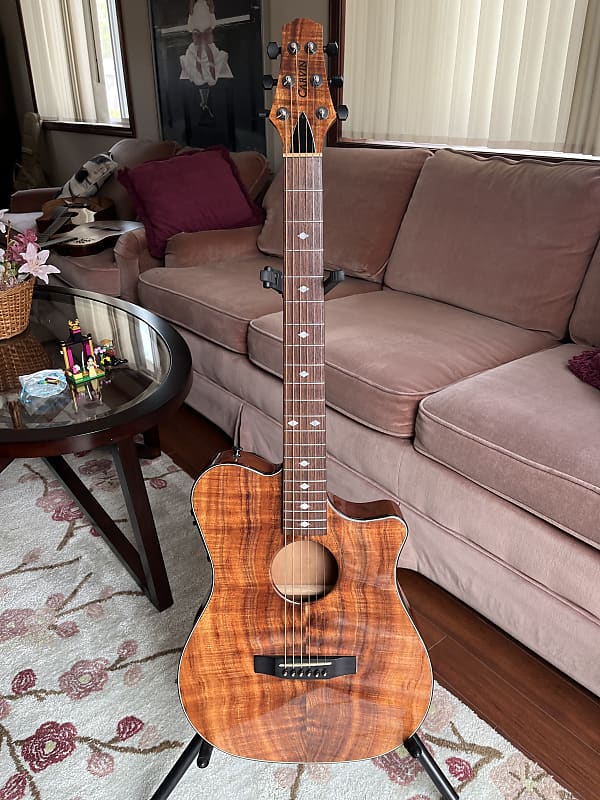 Carvin Kiesel AC375 Acoustic Electric Crossover Koa Reverb