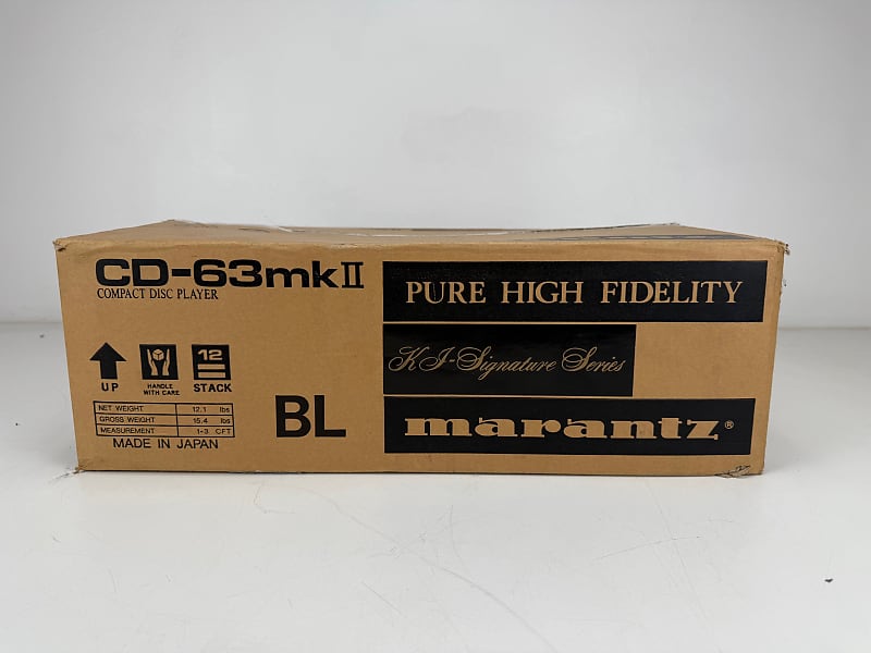 Marantz CD-63 MKII Compact Disc Player with Original Box - Manuals - Remote Control
