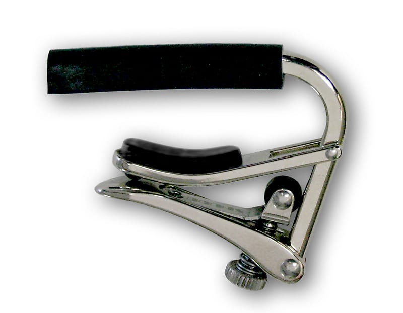 Shubb C1 Standard Polished Nickel-Plated Capo For Most Acoustic and Electric Guitars image 1