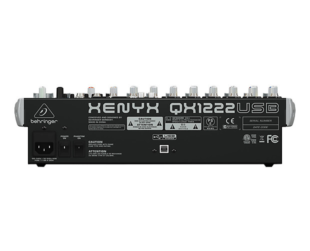 Behringer Xenyx QX1222USB 16-Input Mixer with USB Interface and Effects image 3