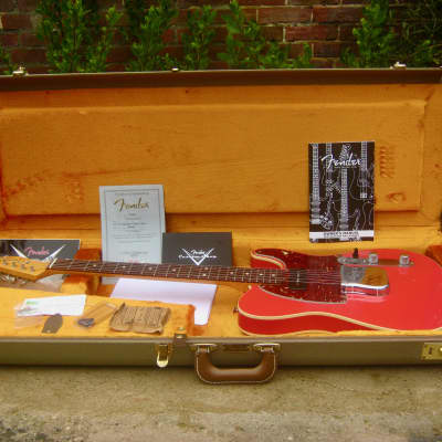 ♚RARE♚ 2014 Fender CUSTOM SHOP Ltd '60 Telecaster CUSTOM Closet Classic RELIC ♚ FADED FIESTA RED ♚ P90 image 2