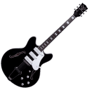 Vox Bobcat S66 Semi-Hollow Body Guitar - Black