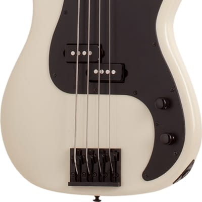 Schecter P-4 4-String Bass Guitar, Ivory image 1