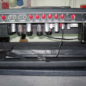 Fender Dual Showman SR Head Red Knob "Groove Tubes" image 3