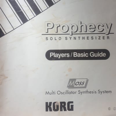 Player's Basic Guide for Korg Prophecy Solo Synthesizer 1995