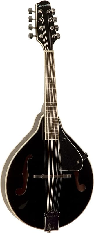 Savannah #SA-100BK A Style Mandolin in a Black Finish w Compensated Bridge image 1