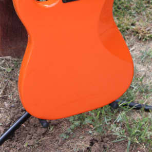 Fender Squier Bullet Stratocaster Traffic Cone Orange Finish Single Humbucker Electric Guitar image 13