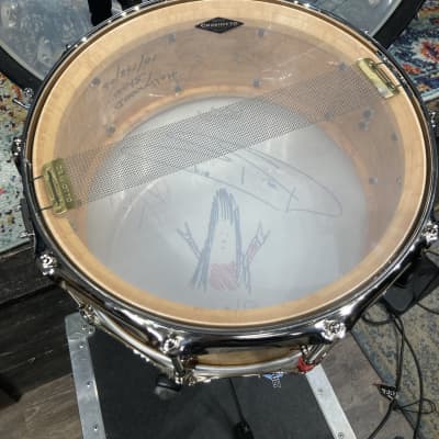 Frankie Banali's, Quiet Riot, Craviotto 14x6.5" Single Ply, Tube Lug Snare Drum, with Case, Signed! IMMACULATE 2006 - Gloss Lacquer image 15