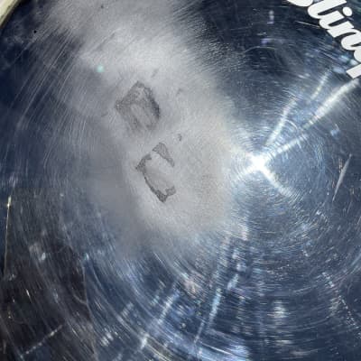 Slingerland Logo 20” Evans Cad/Cam resonant bass drum head  80’s Black image 4