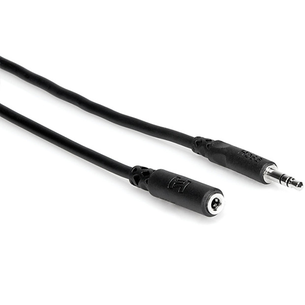 Hosa MHE-105 3.5mm Female to Male Headphone Extension Cable - 5' image 1
