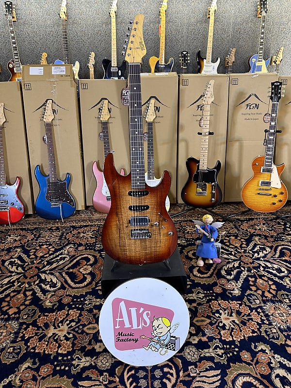 FGN Fujigen Guitars JOS2DUEW2R/KNB - SERIE ODYSSEY J-STANDARD 2023 - Koa  Flame Limited Edition