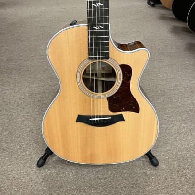 Taylor 414ce-R Grand Auditorium Acoustic/Electric Guitar with V-Class Bracing, ES2 Pickup & Hardshell Case 2022 - Natural for sale