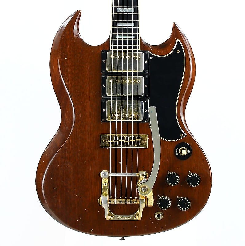 1973 Gibson SG Custom Walnut w/ Bigsby, 3 Pickups! 1970's SG Les Paul! NO BREAKS! image 1