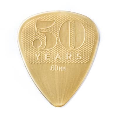 Dunlop 442P60 Nylon 50th Anniversary .60mm Guitar Picks (12-Pack)