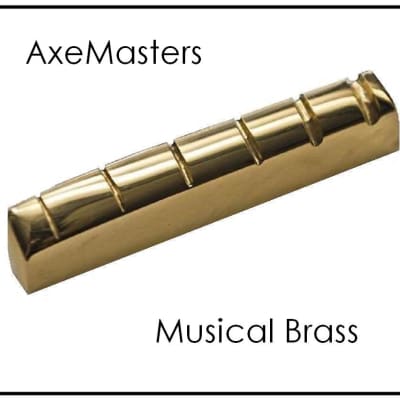 AxeMasters Slotted BRASS NUT made for GIBSON Guitars - the Finest