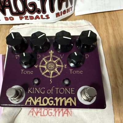 ギター Analog.Man KING of TONE V4 ANALOGMANKing Of Tone V4 -Black- ''4 Jack , Toggle SW , Hi