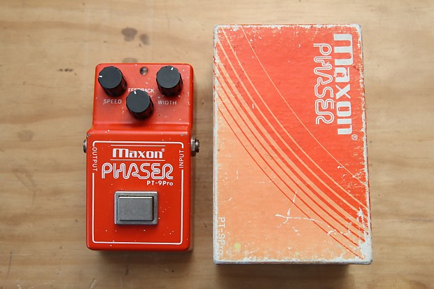 Maxon PT-9 Pro Phaser Pedal Vintage Circa 1980, Original Box