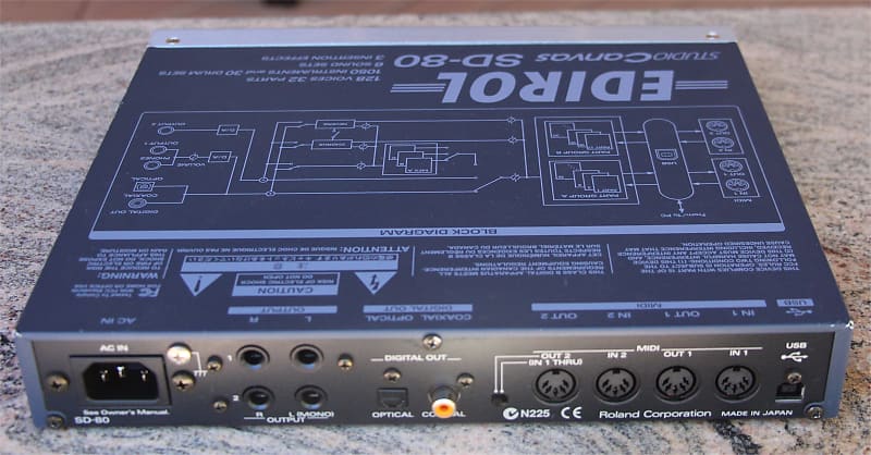 Roland Edirol Studio Canvas SD-80, 128 Voice Polyphony, USB