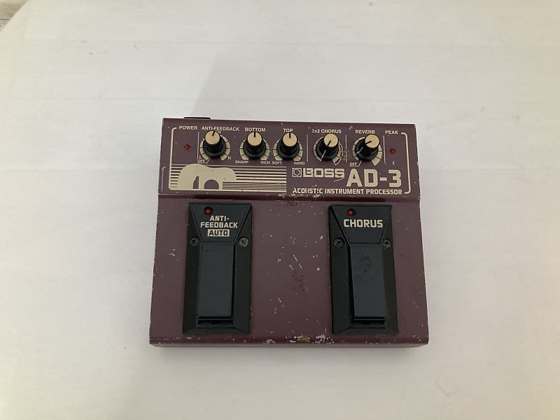 BOSS AD-3 アコースティック楽器プロセッサー 初心者にも最適。おすすめアコギ用プリアンプ・エフェクター