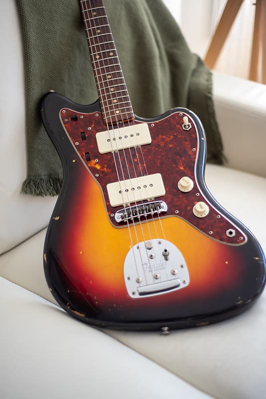 ギター Fender Jazzmaster Fender Made in Japan Hybrid II Jazzmaster Black Maple Neck