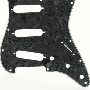 Fender 11-hole Modern-style Stratocaster S/S/S Pickguard - Black Moto image 3