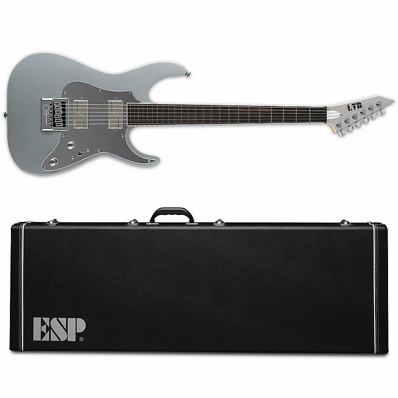 ESP LTD Ken Susi KS M-6 Evertune ET Metallic Silver Electric Guitar + Hard Case - BRAND NEW! image 1