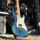 Dean Avalanche MP (Maple-Quilt Top) Trans Blue Stratocaster Knock-Off