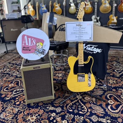 Vintage Guitars V52 ProShop Made in UK 2 of 3 for Al’s Music Factory 2023 - Butterscoth for sale