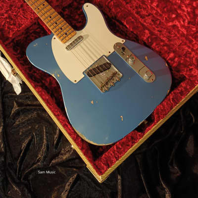 Fender CS 51 Tele Relic Aged Lake Placid Blue - Aged Lake Plaacid Blue image 2