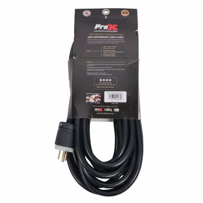 Pair of 2x Pro X 25 Ft. 12AWG 120VAC Male Edison NEMA 5-15P to Powerkon for Power Connection compatible devices image 2