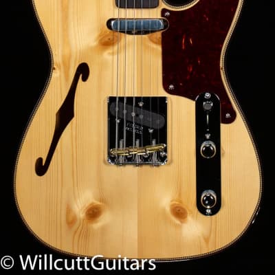 Fender Custom Shop Artisan Knotty Pine Tele Thinline AAA Rosewood Fingerboard Aged Natural (311) image 3