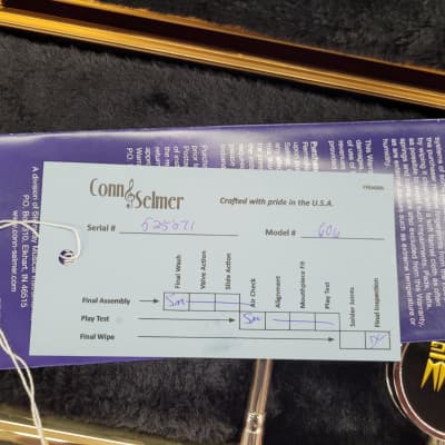 King 606 Student Model Tenor Trombone Clear-Lacquered Brass image 3