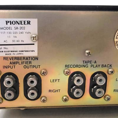 Pioneer SR-202 Reverberation Amplifier, Pro Serviced, Switchable Voltage image 6