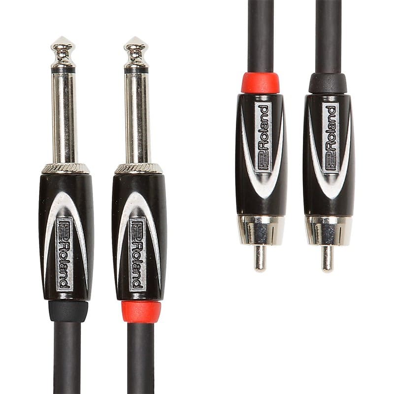 Stereo Jack - Mono Jack(x2) Cable, 1m