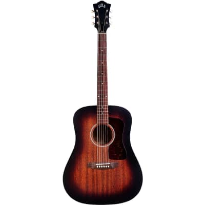 Guild USA D-20 All Solid Mahogany Dreadnought Acoustic Guitar - Vintage Sunburst for sale