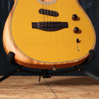 Fender Acoustasonic Player Telecaster Acoustic Electric Guitar in Butterscotch Blonde image 2