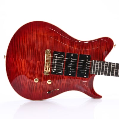 Mercurio Proto1 Trans Red Flame Top Guitar w/ Interchangeable Pickups #50808 for sale