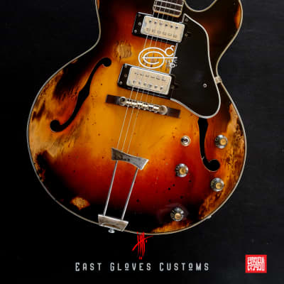 1960s Ventura Hollow body Natural/Amber Heavy Relic Made in Japan [$200 off for limited time only] image 7
