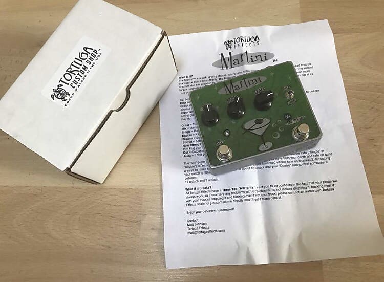 Tortuga Martini custom shop chorus/vibrato Green Reverb