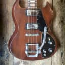 1974  Gibson SG in faded Cherry with factory fitted Gibson Bigsby & Hardshell case
