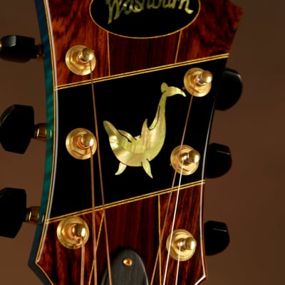 Washburn Blue Dolphin Yuriy Shishkov Masterpiece Archtop Acoustic Guitar image 12