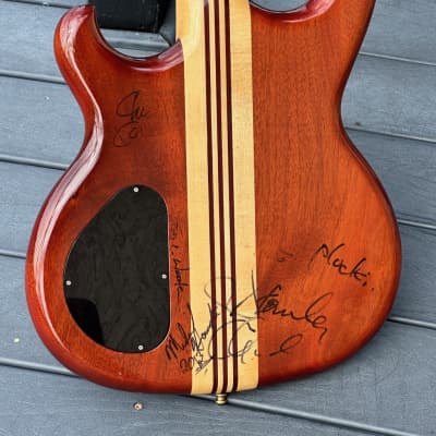 Alembic Persuader PMSB-5 5 String Bass 1988 - a stunning Bocate Top signed by Stanley, Victor, Marcus, Chick, Herbie & many more. image 4