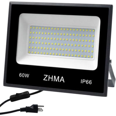 Lysed 60W LED Black Light,Blacklight Flood Light with Plug, IP66  Waterproof, Black Lights for Glow