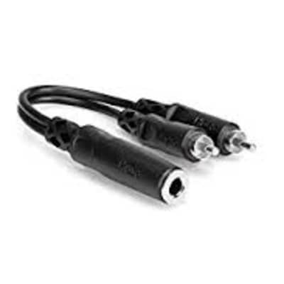 Hosa YPR-131 1/4 in TSF to Dual RCA, Y-Cable