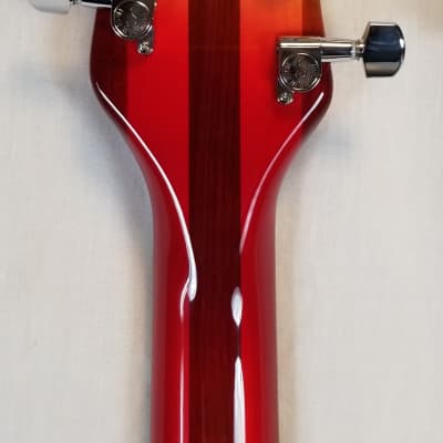 Rickenbacker 330 Fire Glo Thin-Line Semi-Hollow Electric Guitar, 2022 w/Oiled Rosewood Fretboard, HC image 10