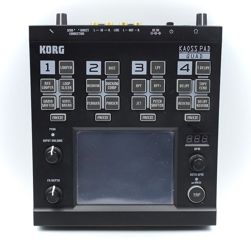 Korg KP-QUAD Kaoss Pad Quad With Original Box Adapter Effect Sampler  Sequencer 012479