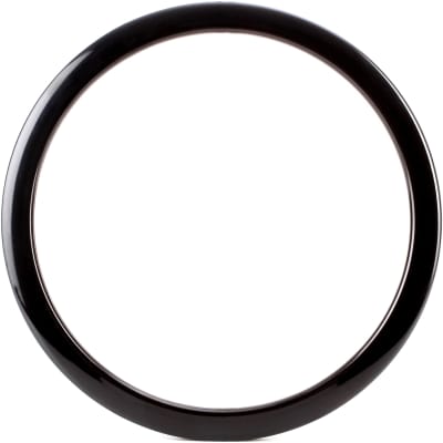 Evans EQ Pad Bass Drum Muffler  Bundle with Bass Drum O's Port Hole Ring - 6" - Black image 3